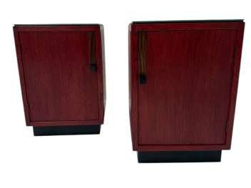 Two Art Deco Modernist Nightstands by A.H. Jansen for L.O.V. Oosterbeek, 1920s